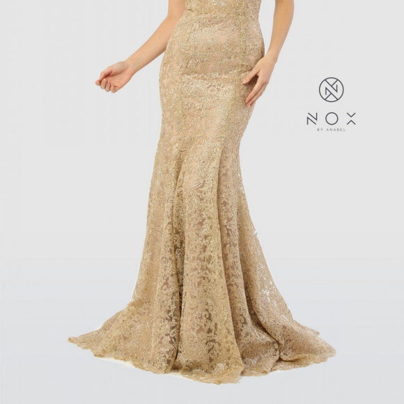 Sweetheart Neckline Floral Long Mermaid Gown R216 - Picture 3 of 4